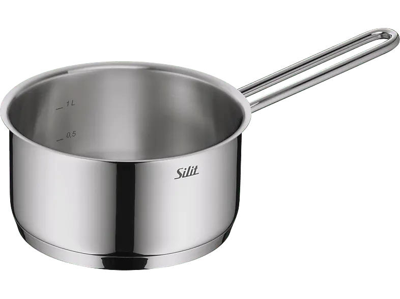 Silit Extra Cook Stielkasserole 16cm (alle Herdarten, Silber, 18/10 Crominox Edelstahl)