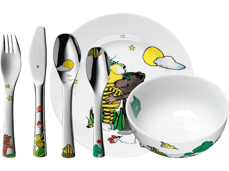 WMF 12.9410.9964 Janosch 6-tlg. Kinderbesteck-Set; Kinderbesteck-Set