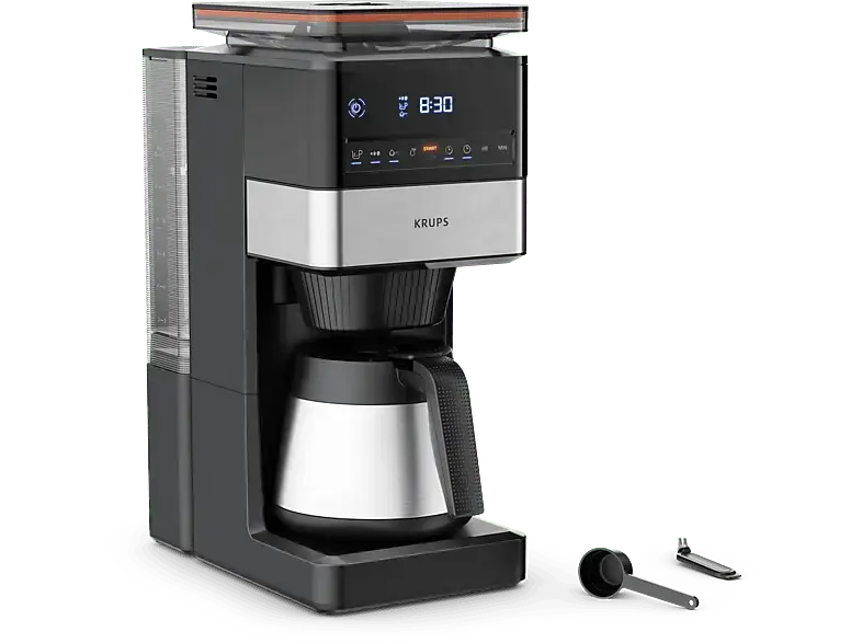 Krups KT8428 Grind Aroma XL Filterkaffeemaschine, mit Thermoskanne Schwarz