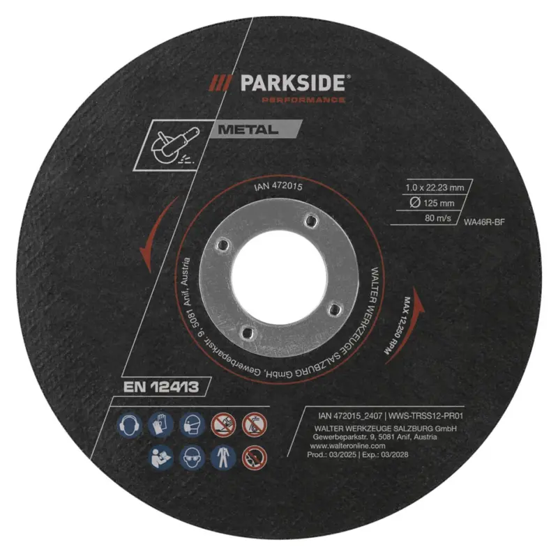 Parkside® Performance Метален диск за ъглошлайф 12 части