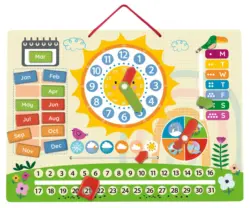 Kidland Вечен календар или Лаптоп дървени