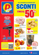 Dpiù Discount Sconti fino al 50 % - al 08.06.2025