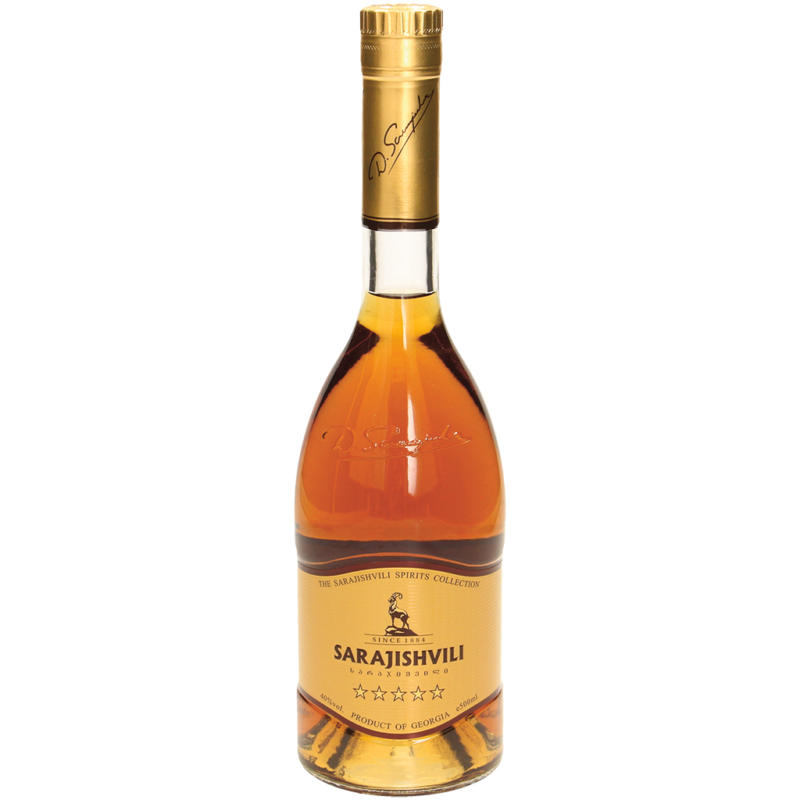 Sarajishvili 5*- Brandy/ Weinbrand, 40% vol.
