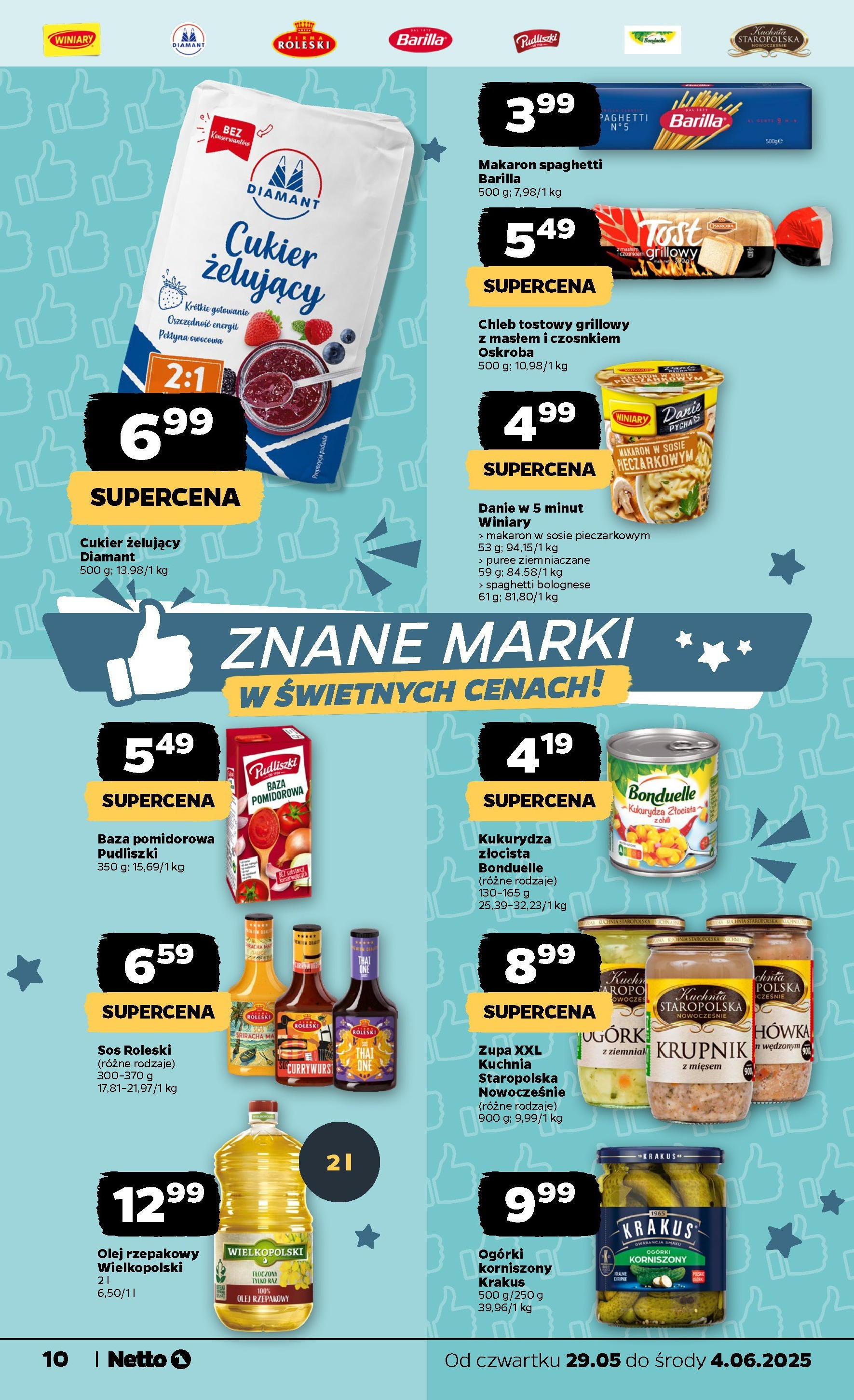 Netto gazetka - Spożywcza od 29.05.2025 - Aktualne promocje | Strona: 10 | Produkty: Chili, Chleb tostowy, Olej, Sos