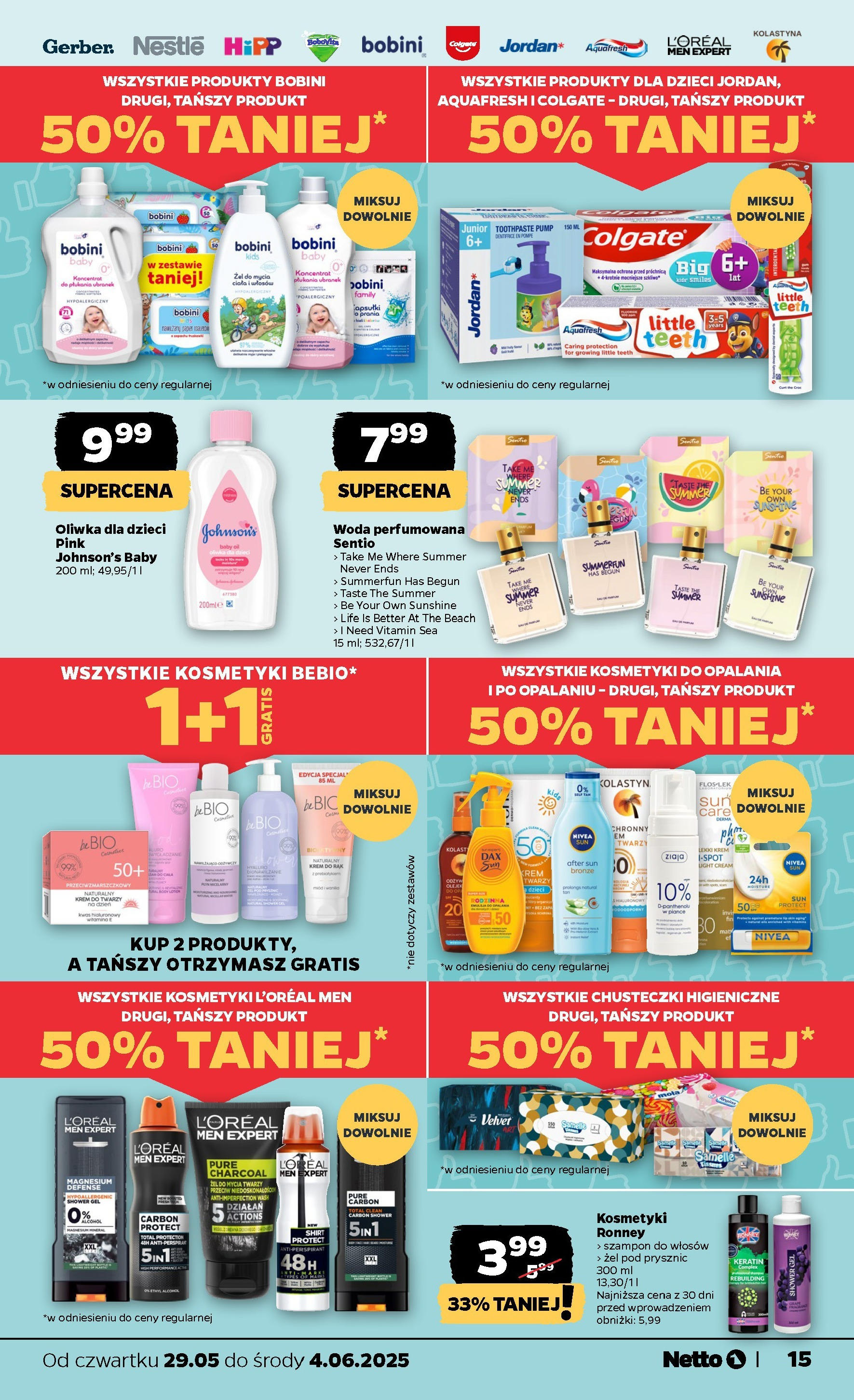 Netto gazetka - Spożywcza od 29.05.2025 - Aktualne promocje | Strona: 15 | Produkty: Kosmetyki, Prysznic, Body, Krem do rąk