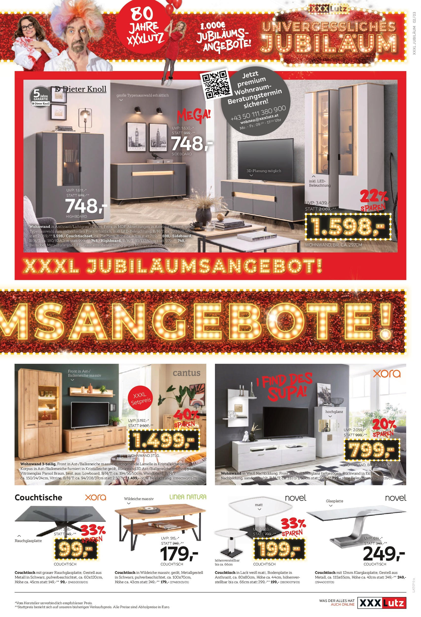 XXXLutz Prospekt aktuell von 17.06.2025 - Aktuelle Angebote | Seite: 3 | Produkte: Uhr, Couchtisch