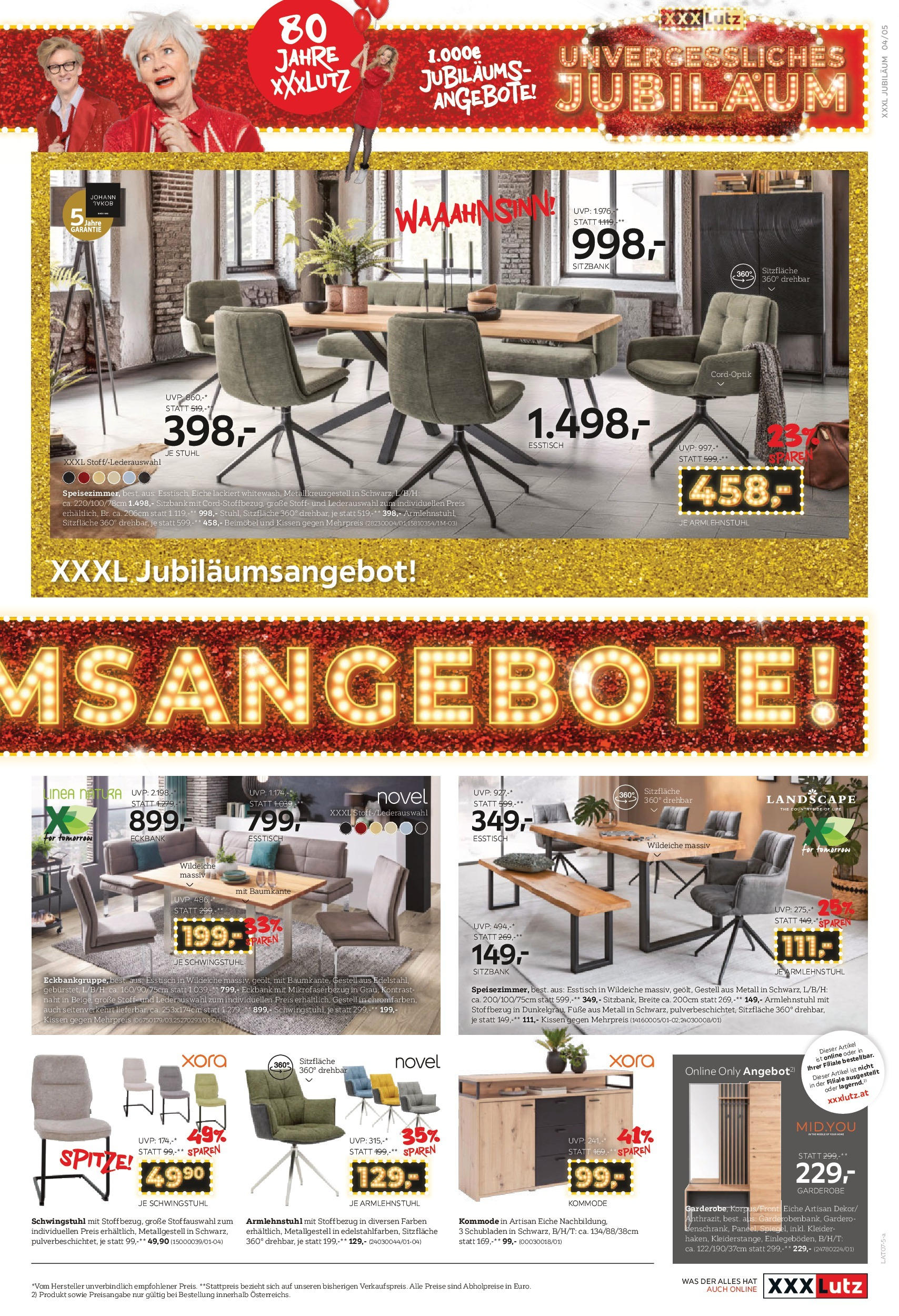 XXXLutz Prospekt aktuell von 17.06.2025 - Aktuelle Angebote | Seite: 5 | Produkte: Kissen, Kommode, Stuhl