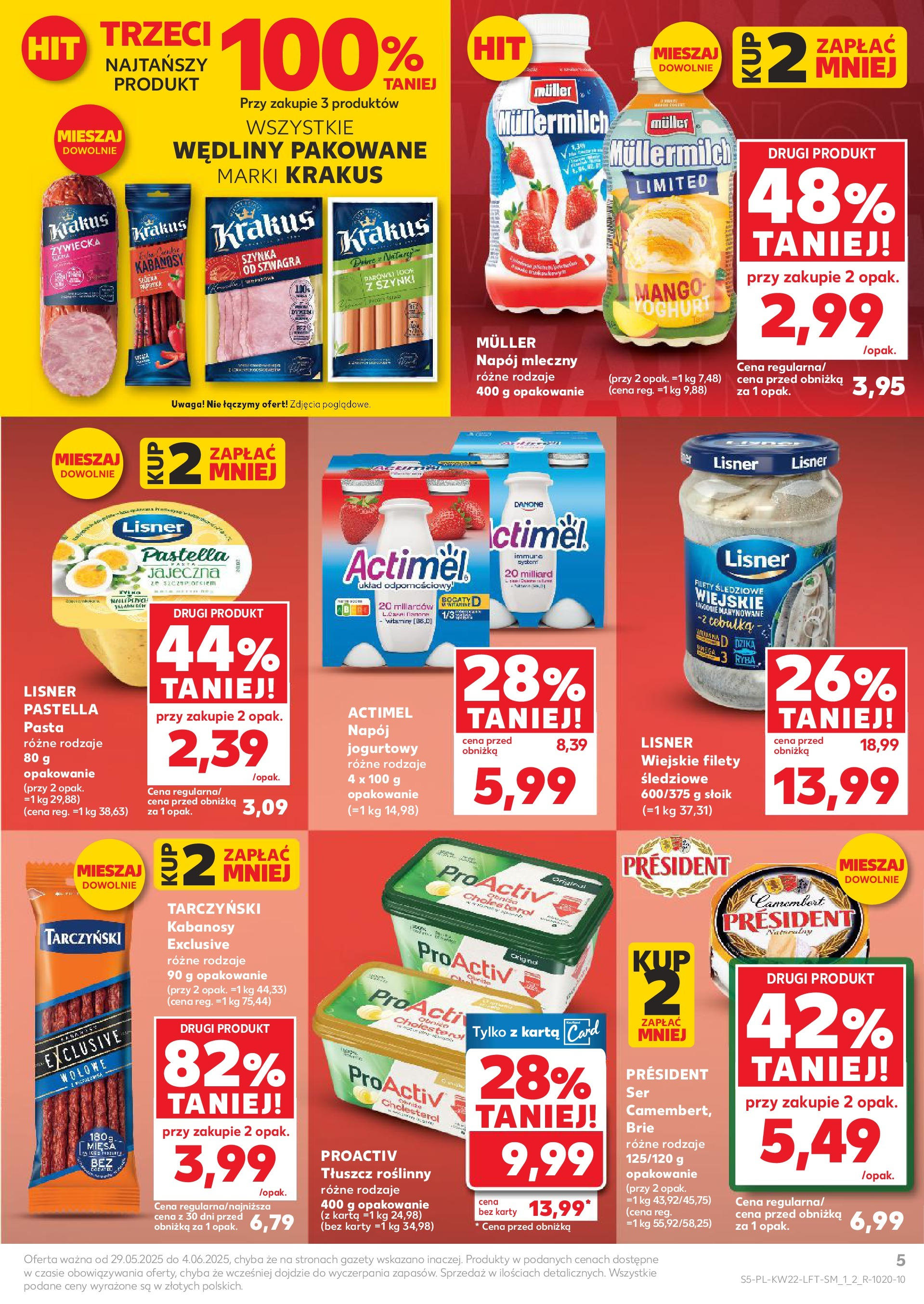 Kaufland gazetka od 29.05.2025 - od jutra PDF | Strona: 5 | Produkty: Mango, Szynka, Ser, Wędliny