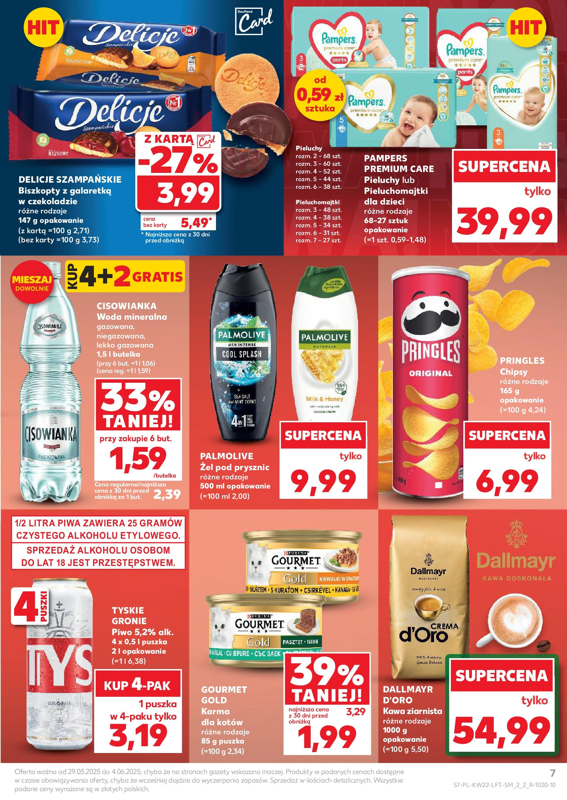 Kaufland gazetka od 29.05.2025 - od jutra PDF | Strona: 7 | Produkty: Karta, Galaretka, Kawa ziarnista, Woda