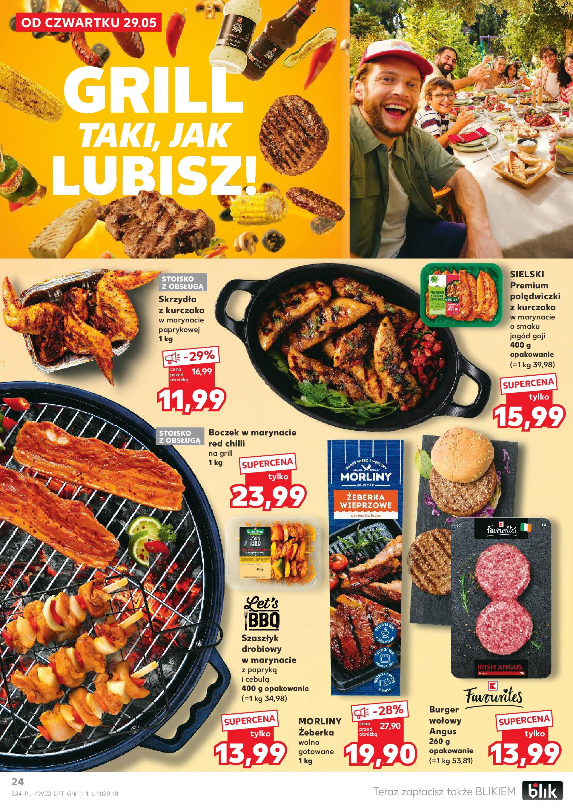 Kaufland gazetka od 29.05.2025 - od jutra PDF | Strona: 24 | Produkty: Mięso, Wolno gotowane, Papryka, Boczek