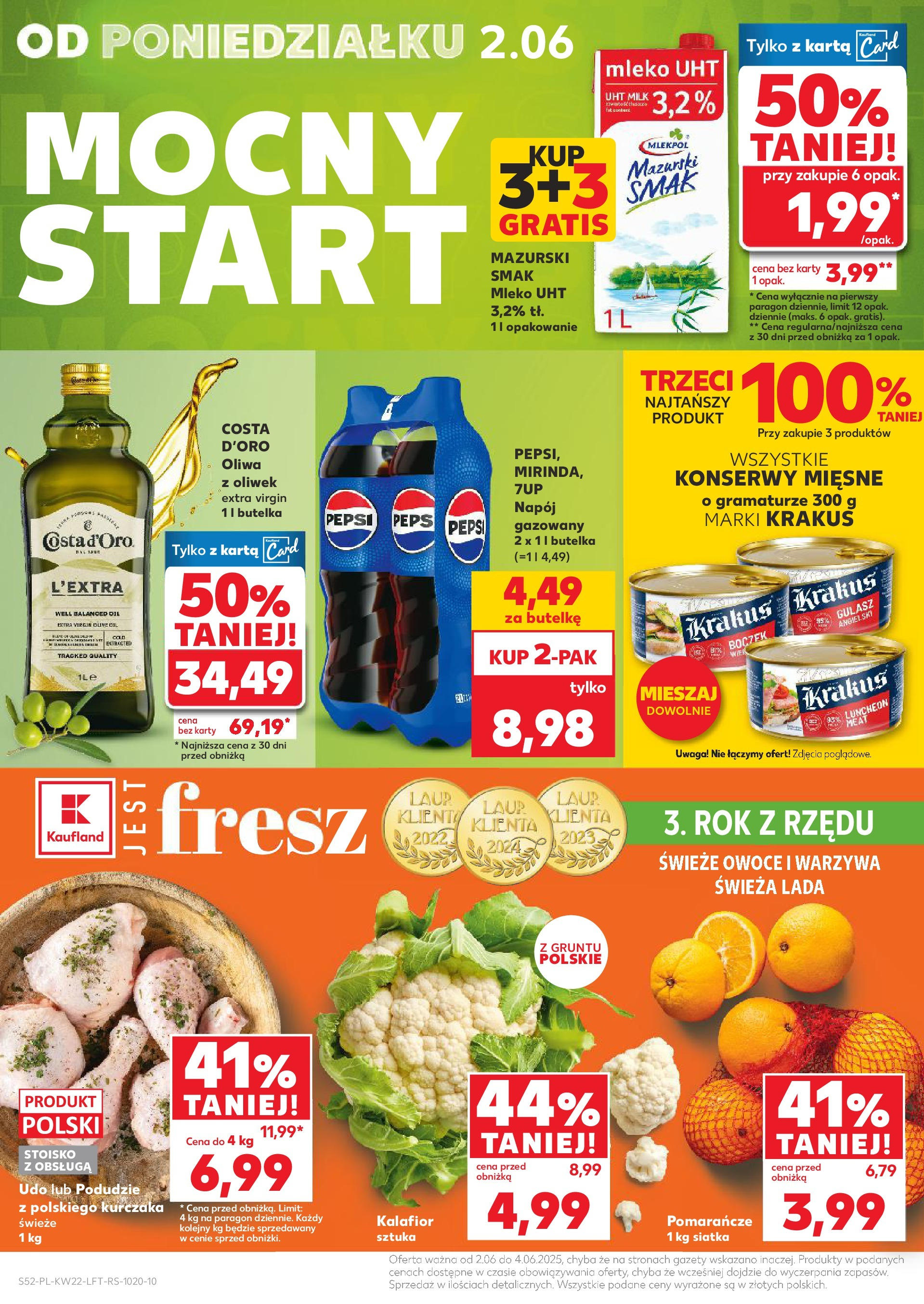 Kaufland gazetka od 29.05.2025 - od jutra PDF | Strona: 52 | Produkty: Pepsi, Siatka, Pomarańcze, Gulasz