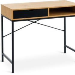 JYSK Birou TRAPPEDAL 48x95 stejar/negru