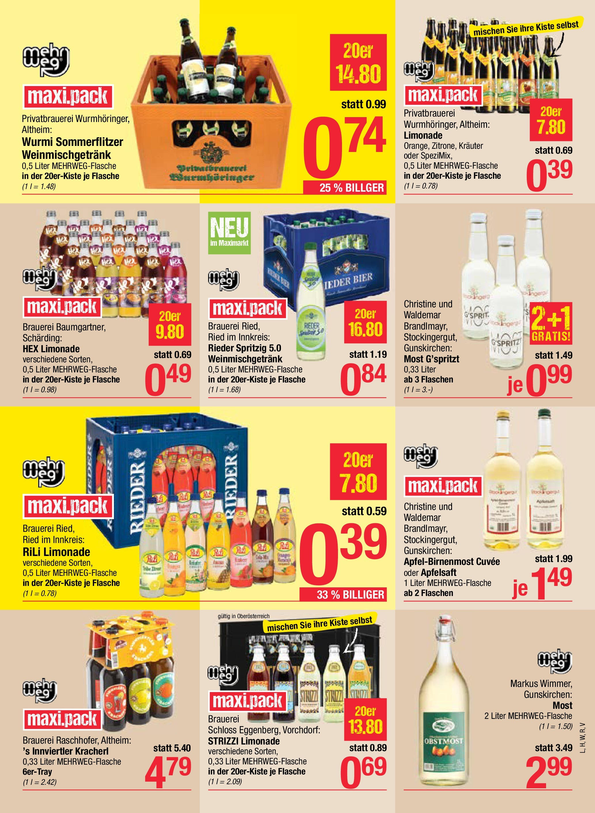 Maximarkt Das Beste aus Österreich - Haid, Linz, Wels von 28.05.2025 - Aktuelle Angebote | Seite: 7 | Produkte: Planche de surf, Bier
