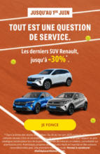 Aramis Auto Les derniers SUV Renault, jusqu'à -30% - au 01.06.2025