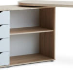 JYSK JYSK Birou LANGAGER 41-107x107-165 stejar deschis