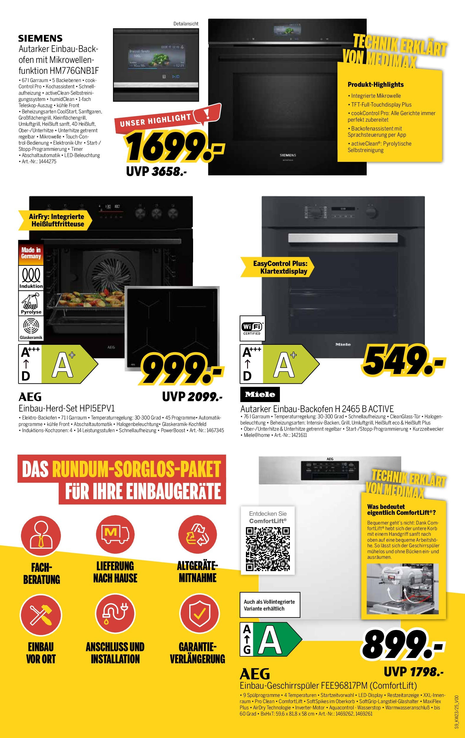 Medimax - MEDIMAX: Aktuelle Angebote (ab 29.05.2025) zum Blättern | Seite: 9 | Produkte: Miele, Siemens, Ofen, Mikrowelle