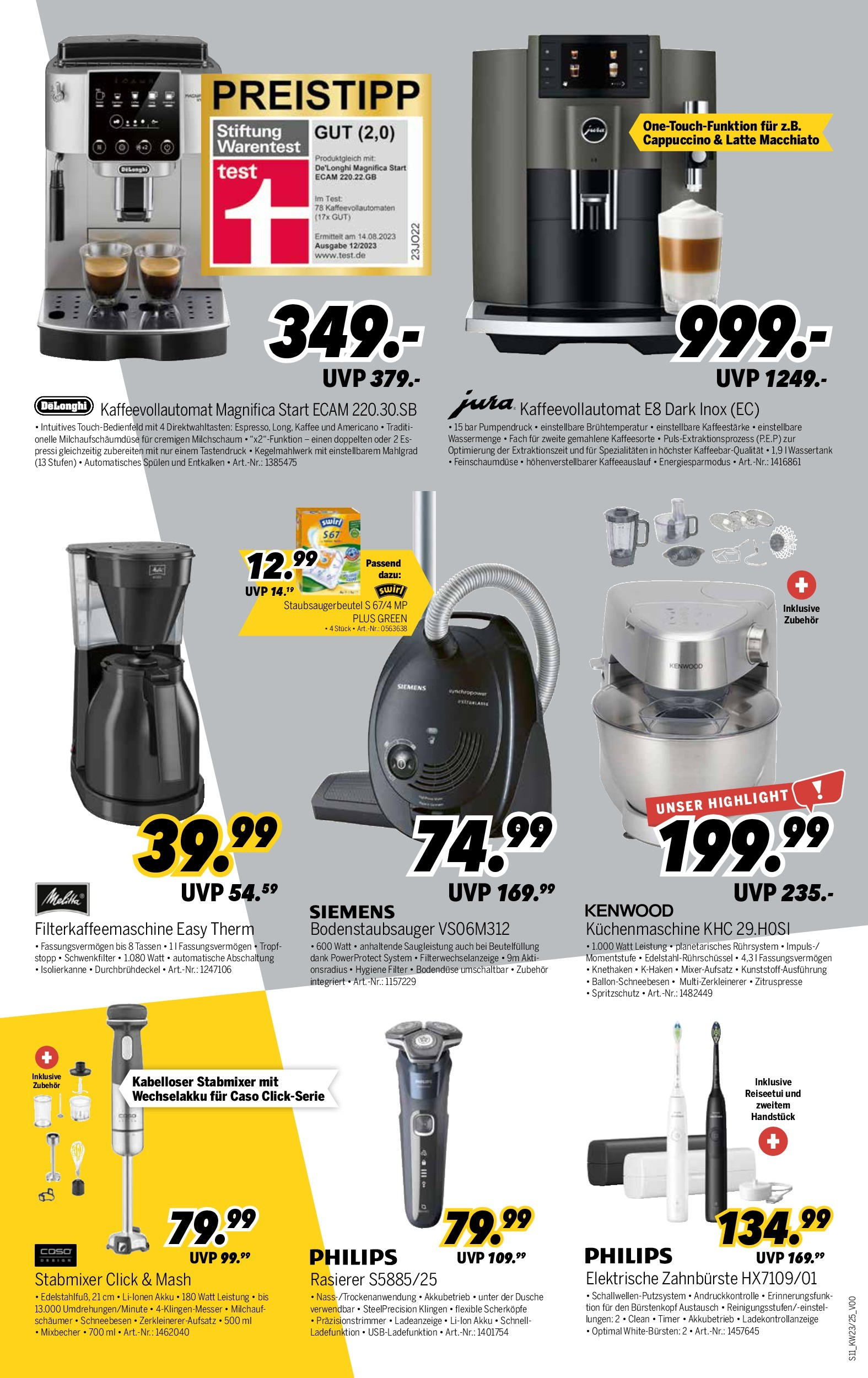 Medimax - MEDIMAX: Aktuelle Angebote (ab 29.05.2025) zum Blättern | Seite: 11 | Produkte: Siemens, Kaffee, Dusche, Filterkaffeemaschine