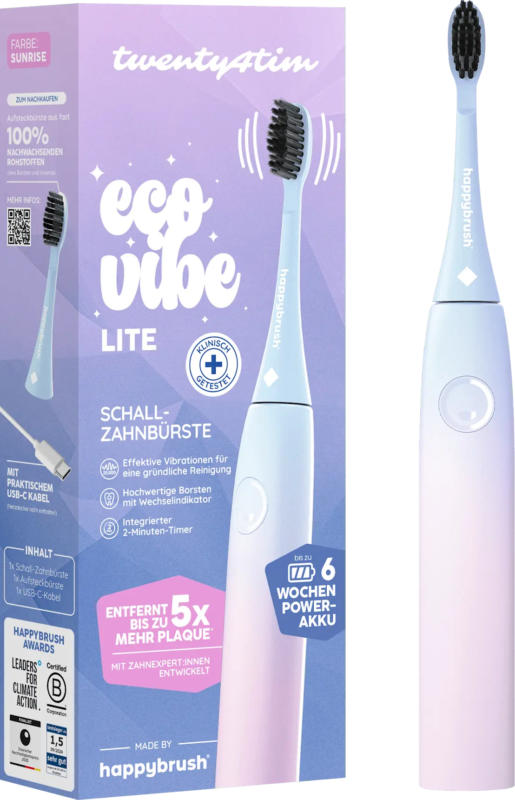 happybrush Schallzahnbürste Eco Vibe Lite Twenty4Tim