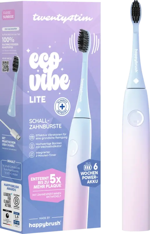 happybrush Schallzahnbürste Eco Vibe Lite Twenty4Tim