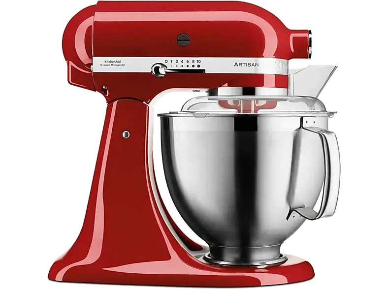 Kitchen Aid 5 KSM 185 PSeeR Artisan Küchenmaschine Empire Rot (Rührschüsselkapazität: 4,8 l, 300 Watt)