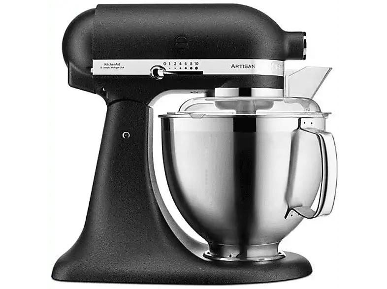 Kitchen Aid 5 KSM 185 PSEBK Artisan Küchenmaschine Gusseisen Schwarz (Rührschüsselkapazität: 4,8 l, 300 Watt)