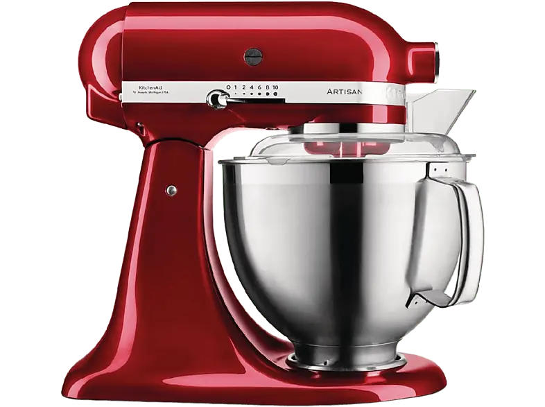 Kitchen Aid 5 KSM 185 PSECA Artisan Küchenmaschine Liebesapfelrot (Rührschüsselkapazität: 4,8 l, 300 Watt)