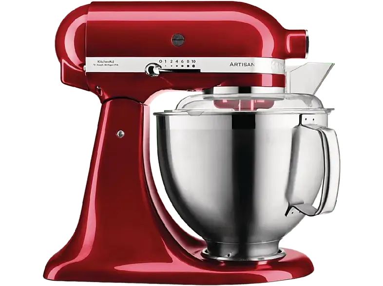 Kitchen Aid 5 KSM 185 PSECA Artisan Küchenmaschine Liebesapfelrot (Rührschüsselkapazität: 4,8 l, 300 Watt)
