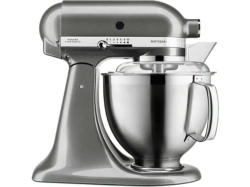 Kitchen Aid 5 KSM 185 PSEMS Artisan Küchenmaschine Medaillon Silber (Rührschüsselkapazität: 4,8 l, 300 Watt)