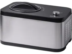 Unold 48826 EVA Eismaschine & Joghurtbereiter (120 Watt, 1,5 l, Silber)