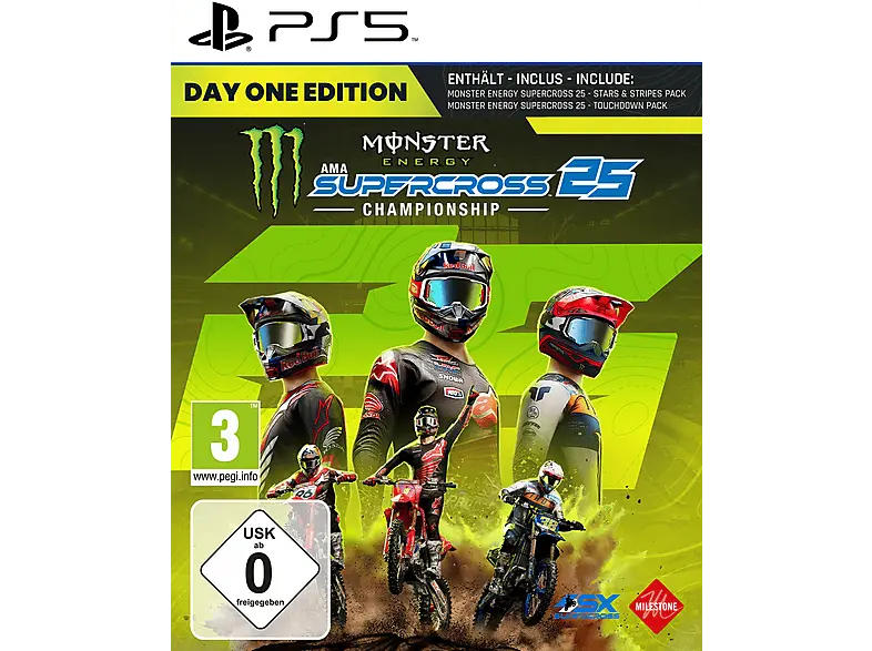 Monster Energy Supercross 25 - The Official Video Game Day One Edition [PlayStation 5]