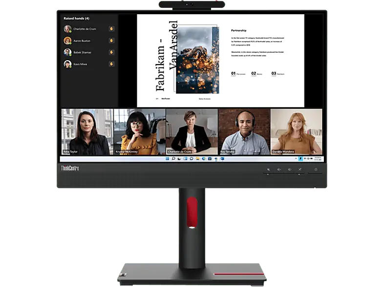 LENOVO 12N8GAT1EU 21,5 Zoll Full-HD Monitor (4 ms Reaktionszeit, 60 Hz)