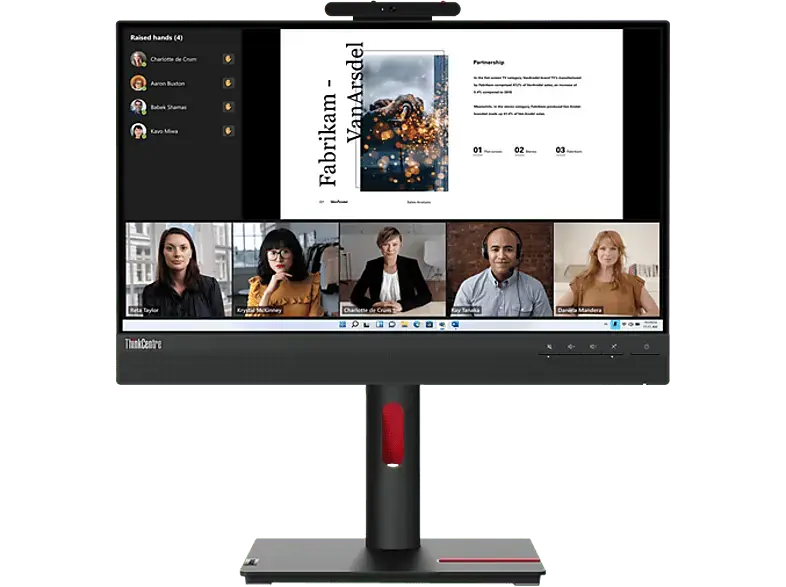 LENOVO 12N8GAT1EU 21,5 Zoll Full-HD Monitor (4 ms Reaktionszeit, 60 Hz)