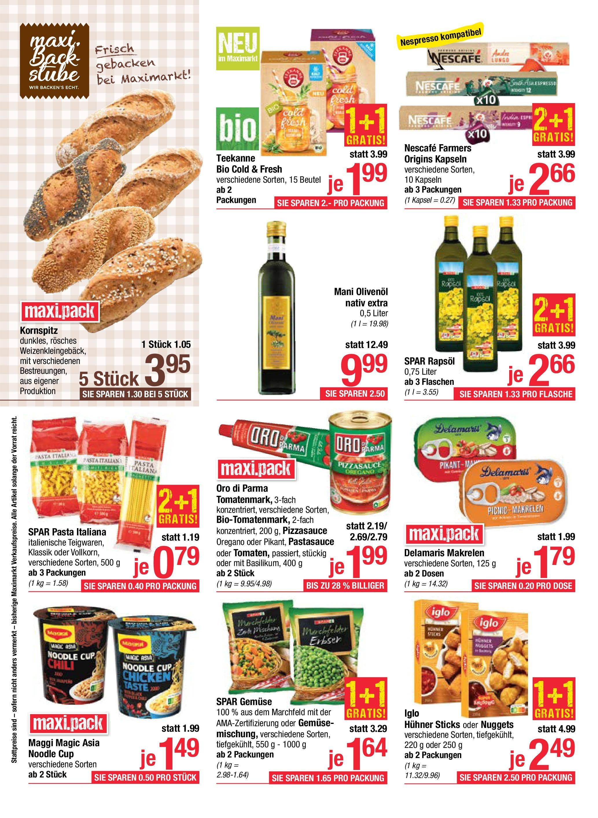 Maximarkt Haid, Linz von 02.06.2025 - Aktuelle Angebote | Seite: 12 | Produkte: Pasta, Gemüse, Chili