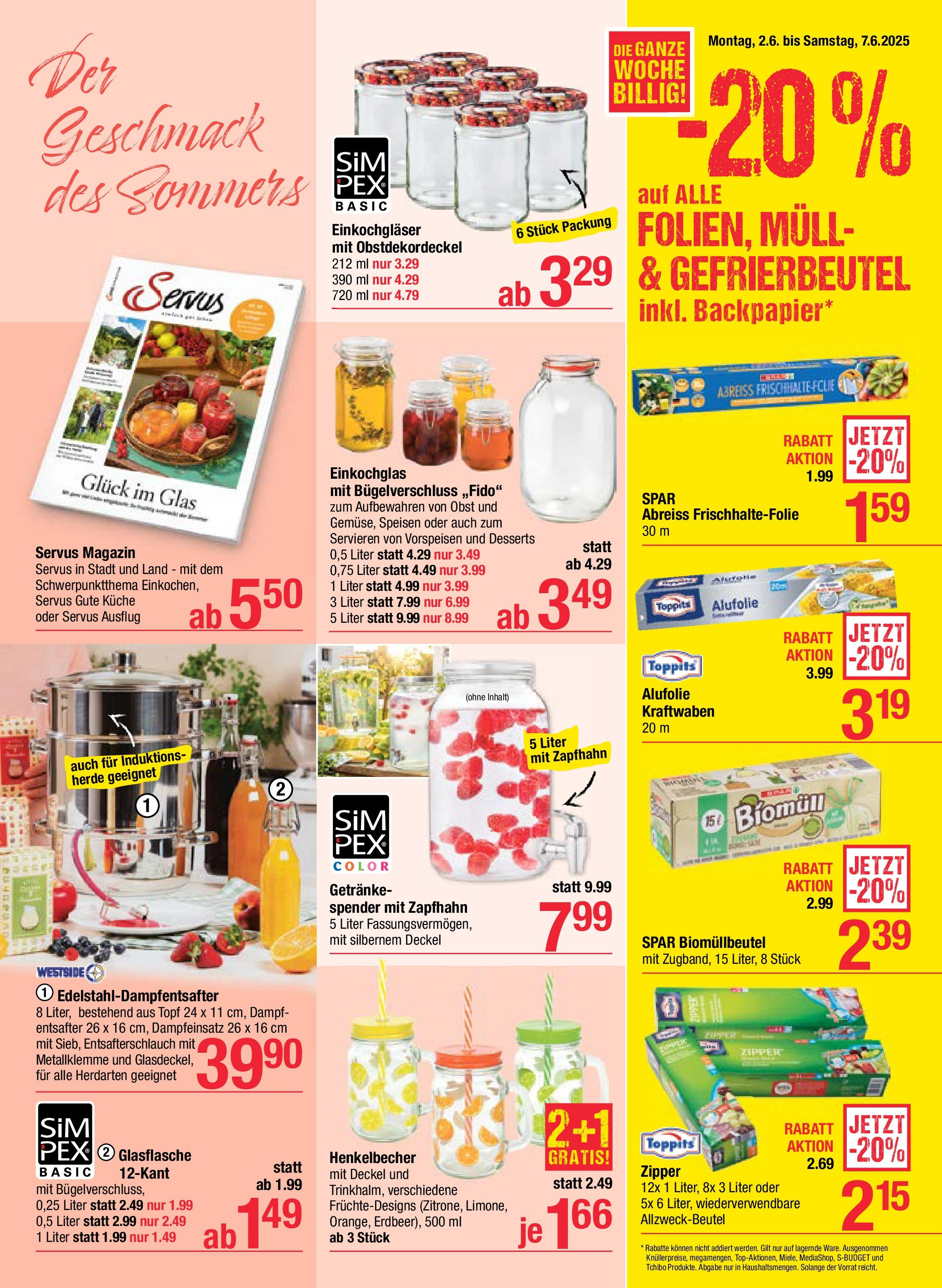Maximarkt Haid, Linz von 02.06.2025 - Aktuelle Angebote | Seite: 19 | Produkte: Obst, Entsafter