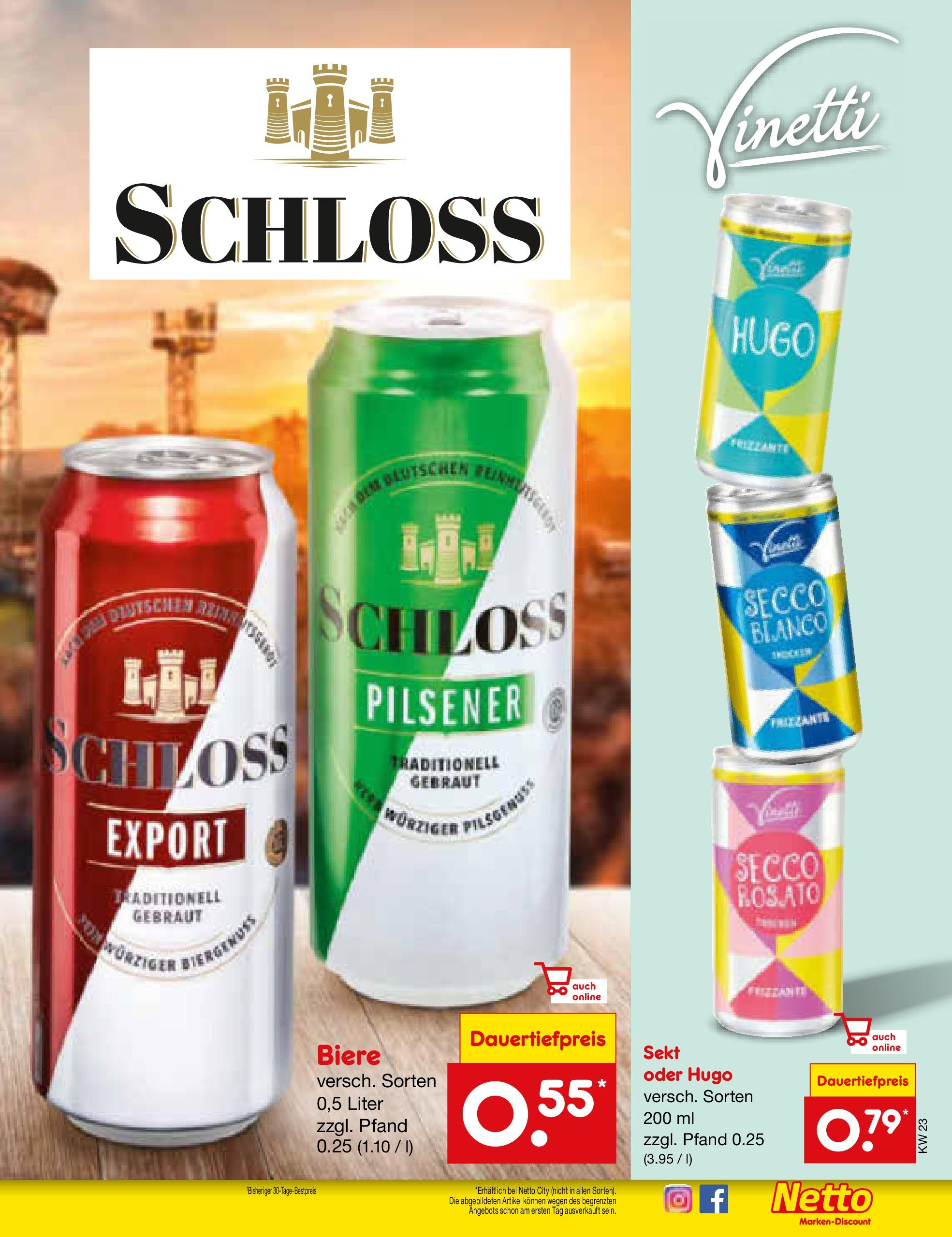 Netto Marken-Discount prospekt Berlin-Spandau (ab 01.06.2025) » Angebote | Seite: 23 | Produkte: Sekt, Hugo