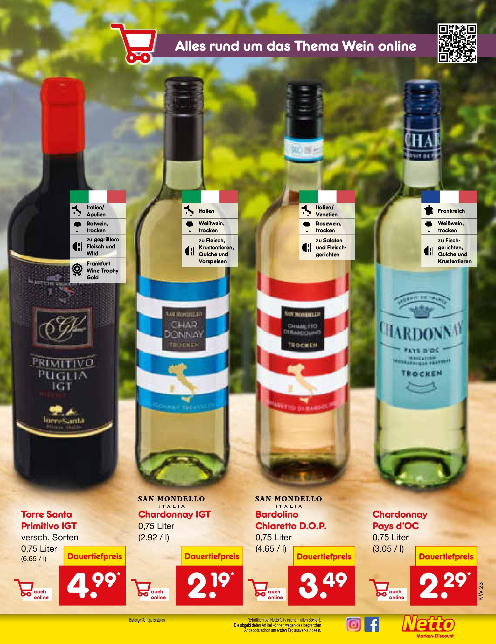 Netto Marken-Discount prospekt Berlin-Spandau (ab 01.06.2025) » Angebote | Seite: 25 | Produkte: Fisch, Wein, Fleisch