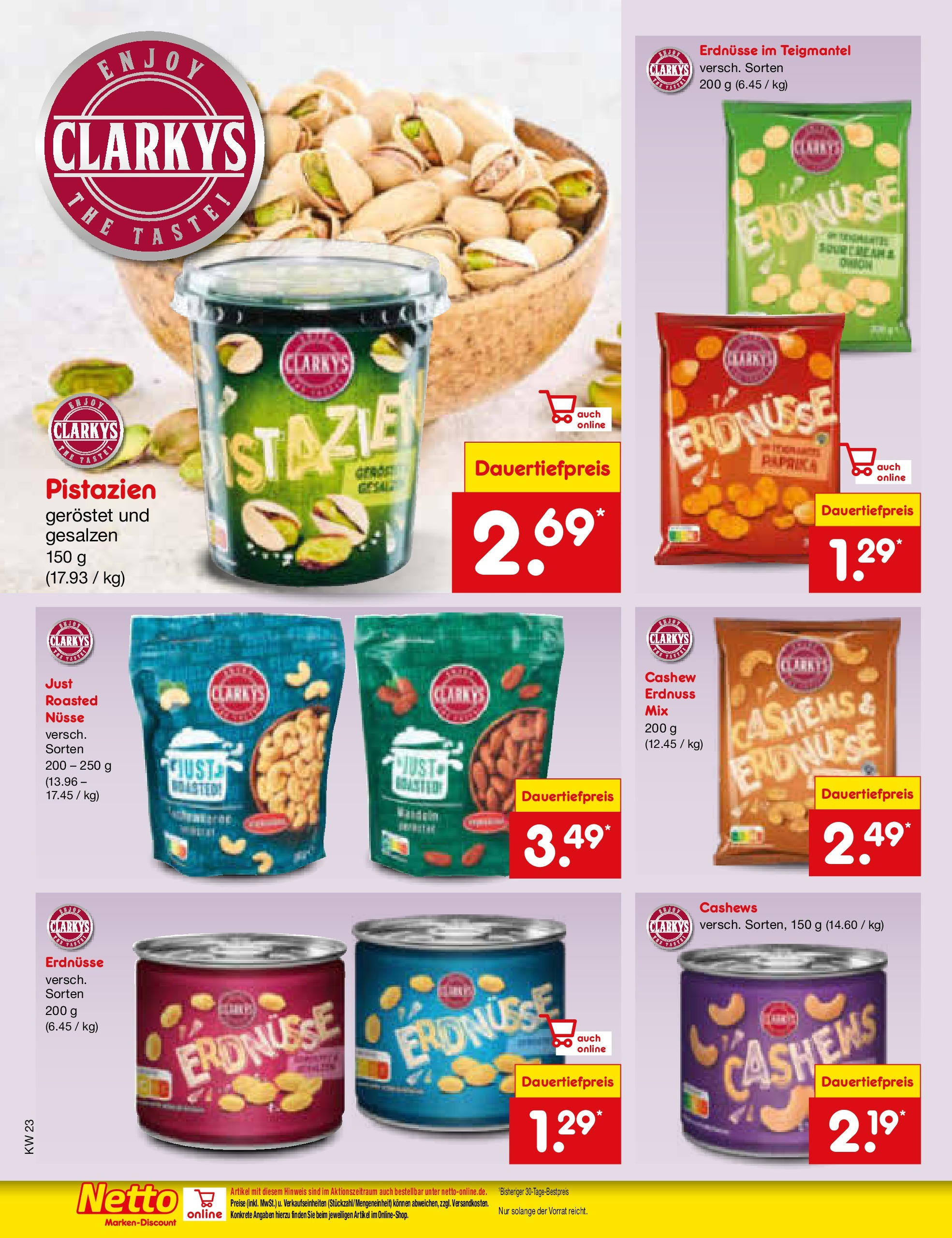 Netto Marken-Discount prospekt Berlin-Spandau (ab 01.06.2025) » Angebote | Seite: 26 | Produkte: Erdnüsse, Pistazien, Nüsse