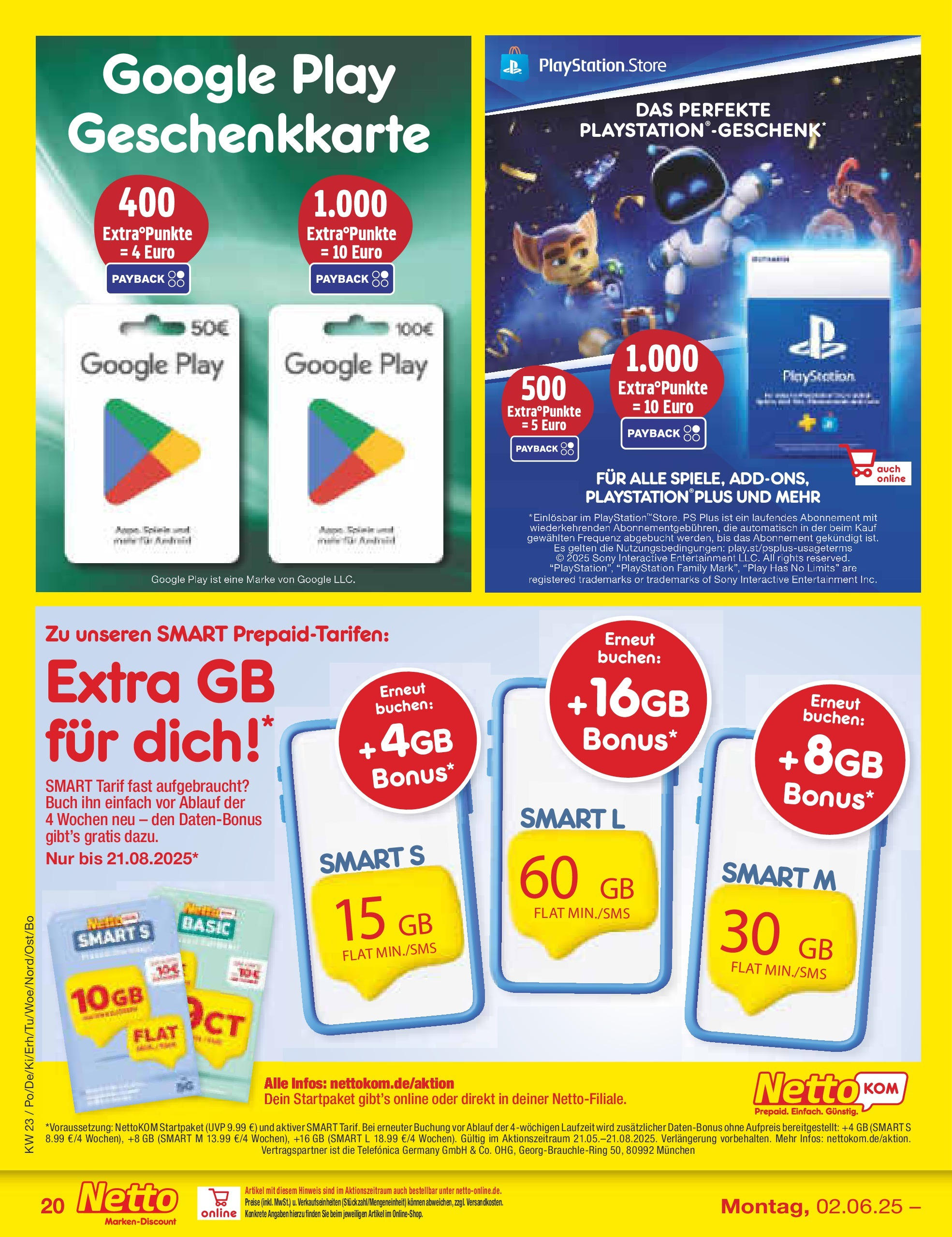 Netto Marken-Discount prospekt Berlin-Spandau (ab 01.06.2025) » Angebote | Seite: 30 | Produkte: Playstation, Sony