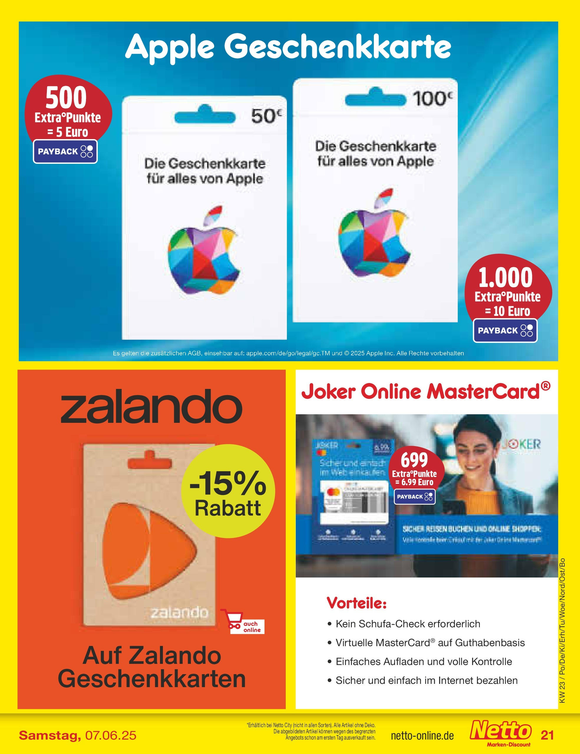 Netto Marken-Discount prospekt Berlin-Spandau (ab 01.06.2025) » Angebote | Seite: 31 | Produkte: Apple