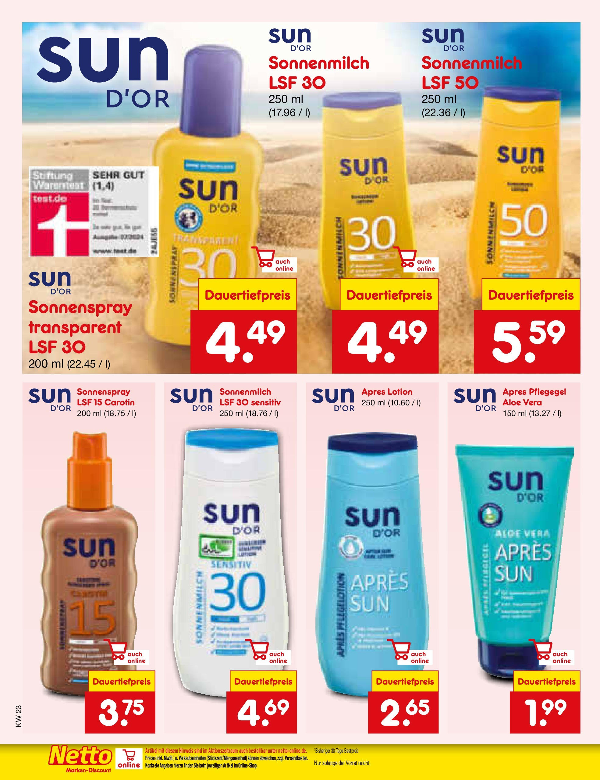 Netto Marken-Discount prospekt Berlin-Spandau (ab 01.06.2025) » Angebote | Seite: 34 | Produkte: After Sun