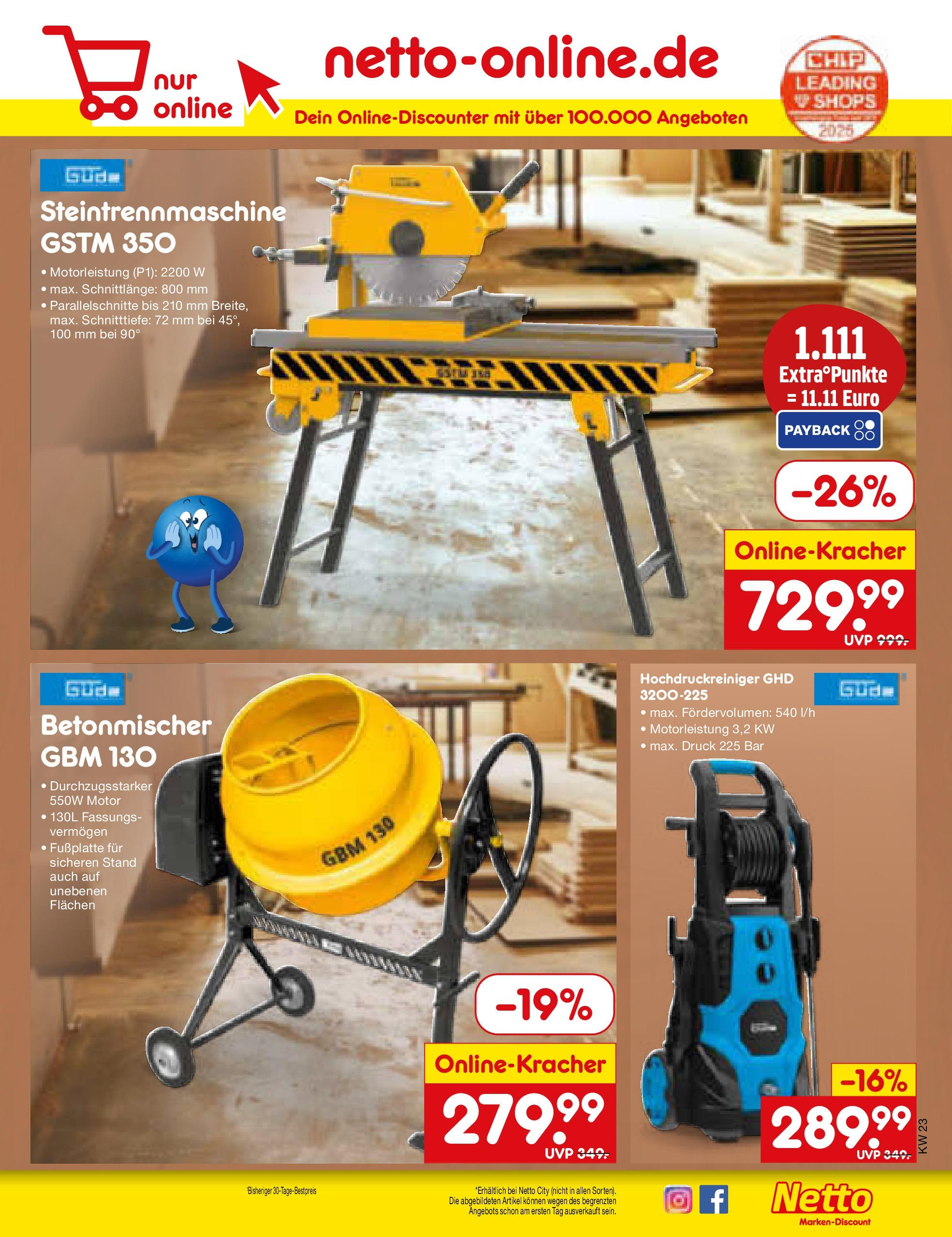 Netto Marken-Discount prospekt Berlin-Spandau (ab 01.06.2025) » Angebote | Seite: 43 | Produkte: Mixer, Hochdruckreiniger