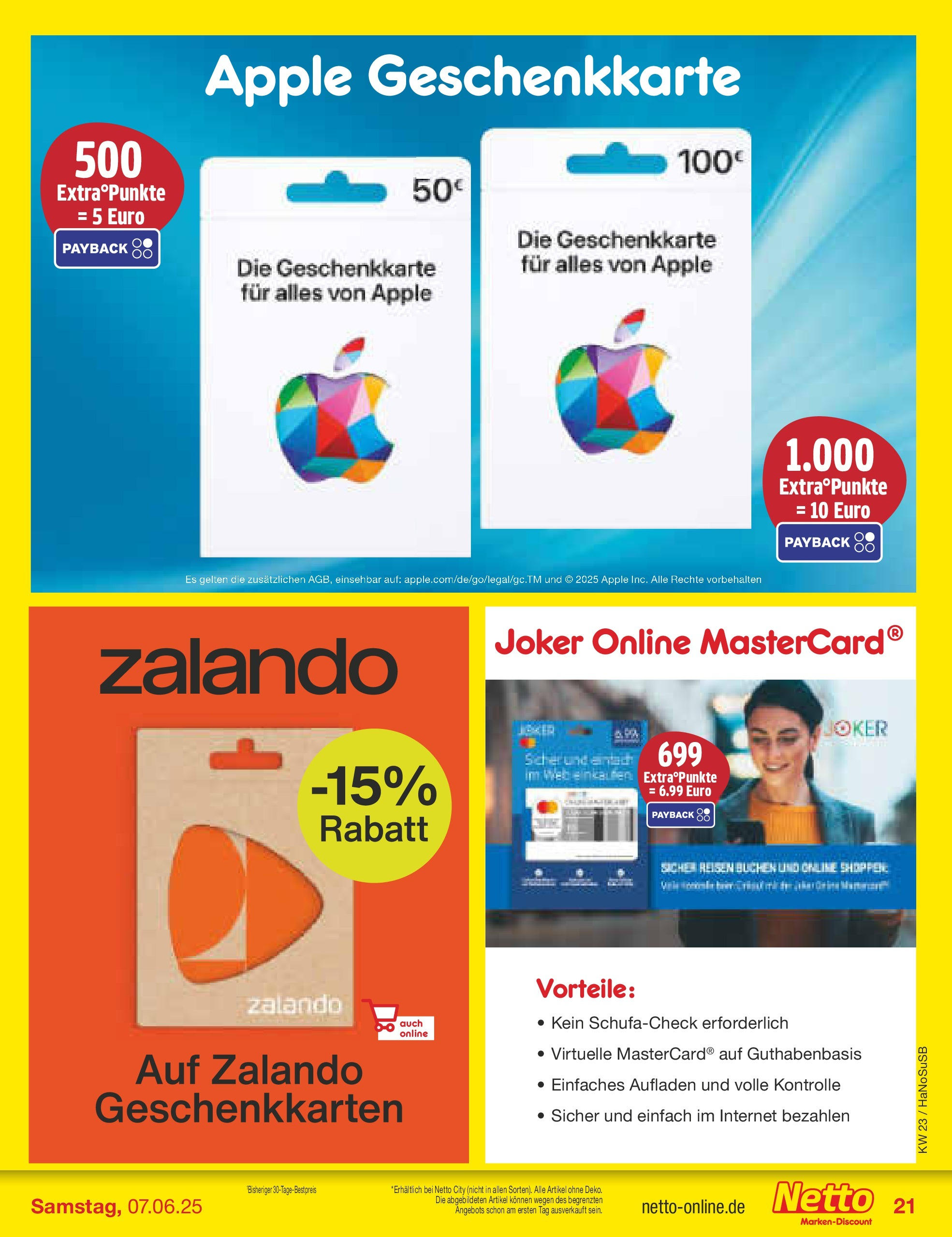 Netto Marken-Discount prospekt Schwerte-Geisecke (ab 01.06.2025) » Angebote | Seite: 31 | Produkte: Apple