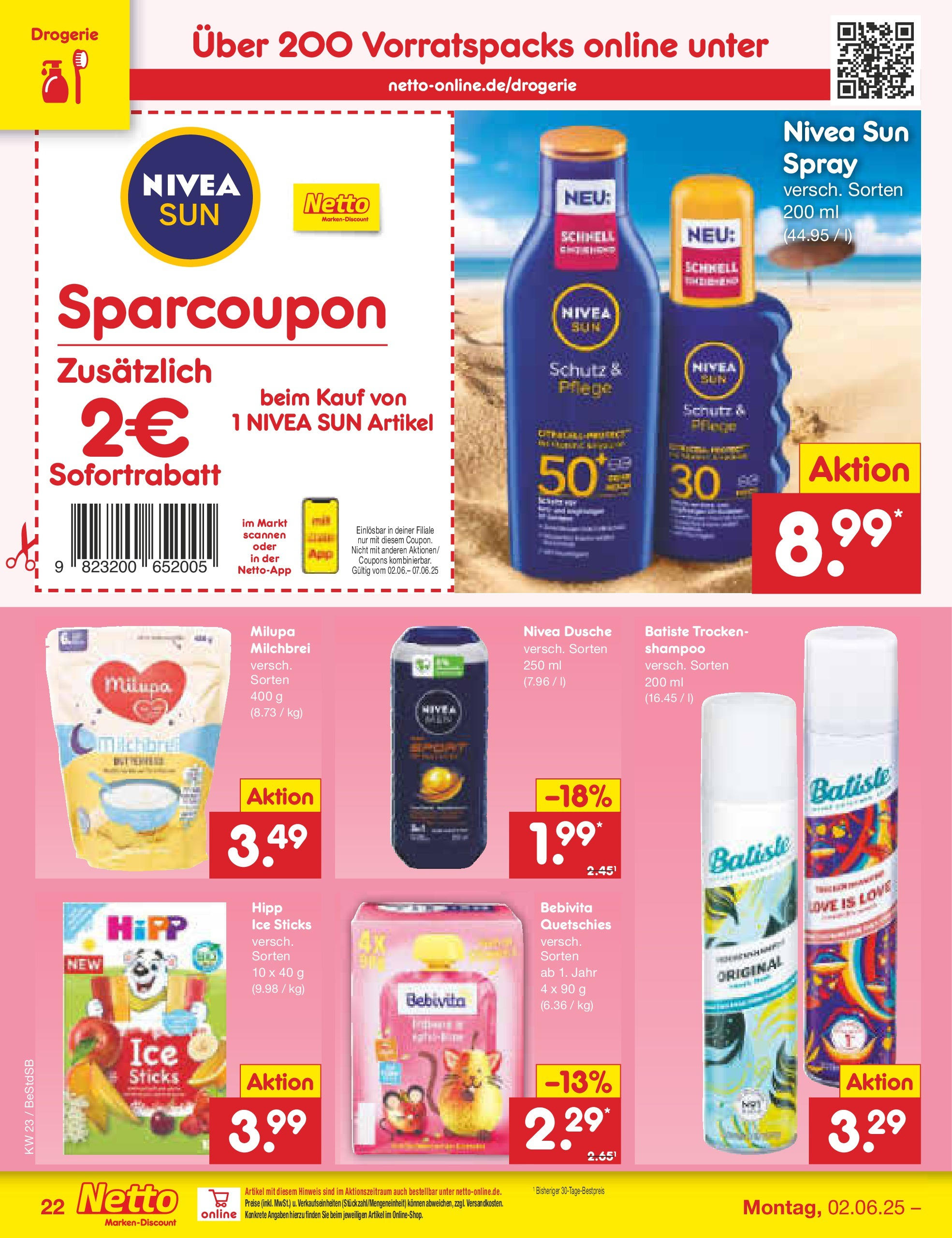 Netto Marken-Discount prospekt Berlin-Spandau (ab 01.06.2025) » Angebote | Seite: 32 | Produkte: Dusche, Shampoo, Shower Gel