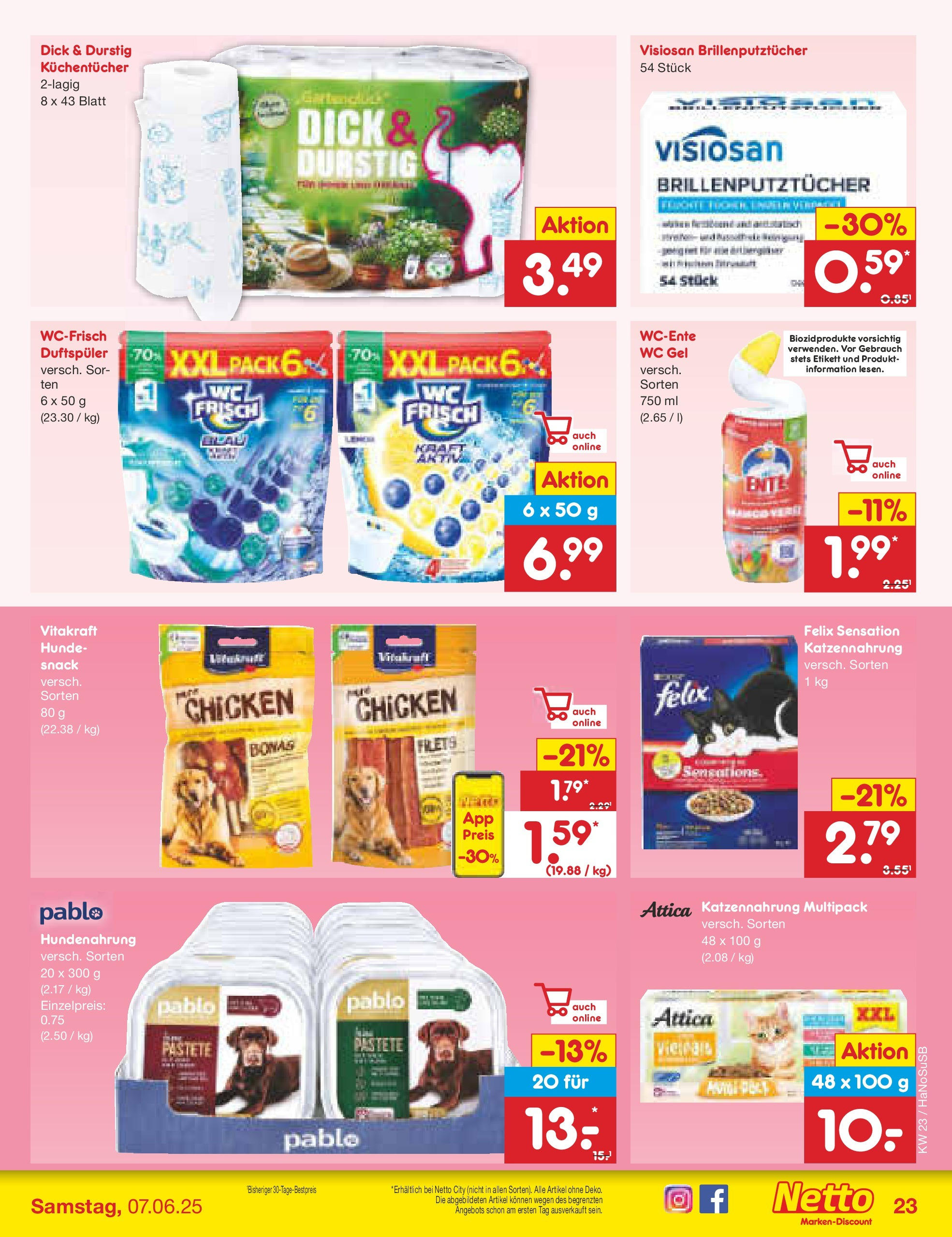 Netto Marken-Discount prospekt Schwerte-Geisecke (ab 01.06.2025) » Angebote | Seite: 33 | Produkte: Ente