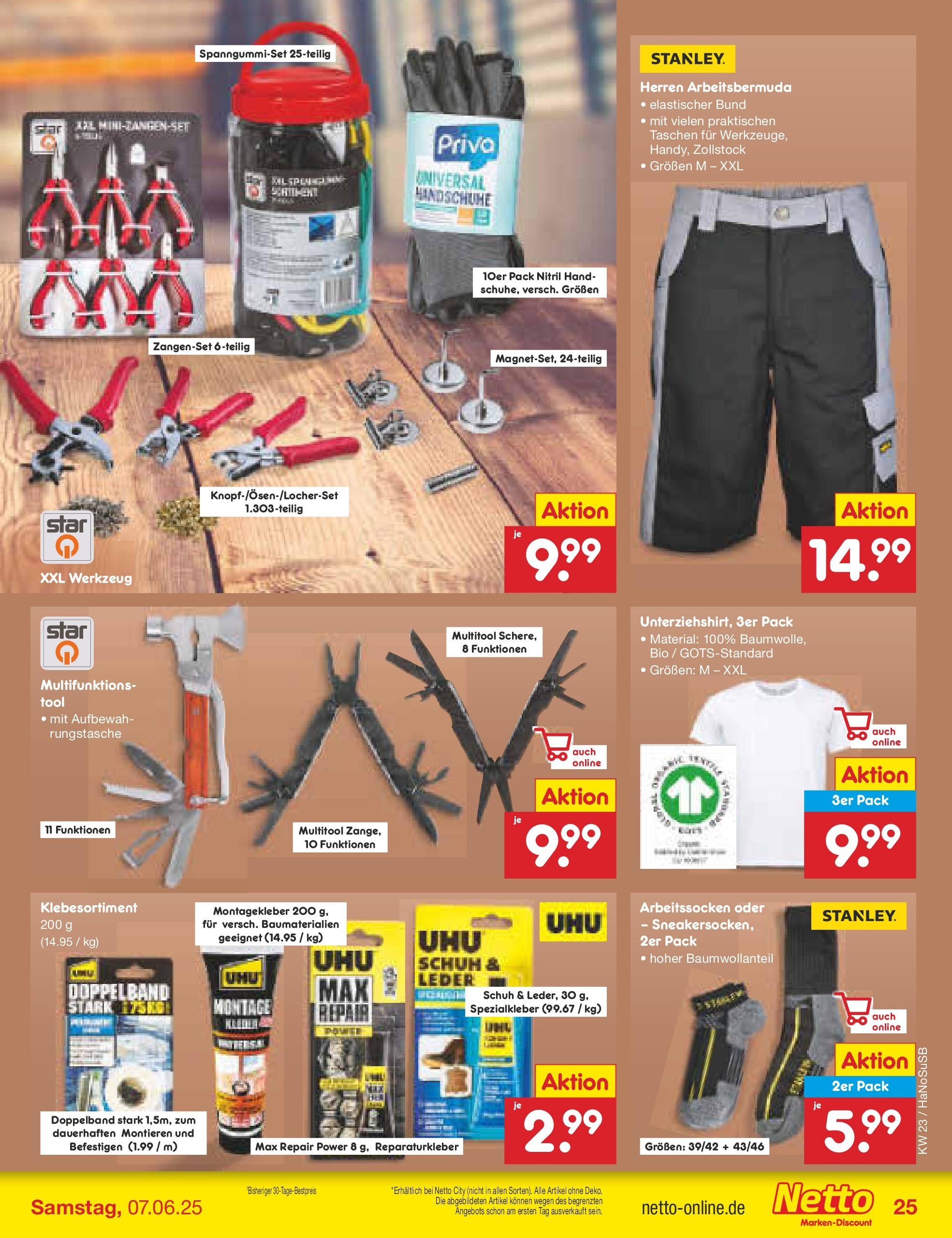 Netto Marken-Discount prospekt Schwerte-Geisecke (ab 01.06.2025) » Angebote | Seite: 41 | Produkte: Bermuda, Handschuhe