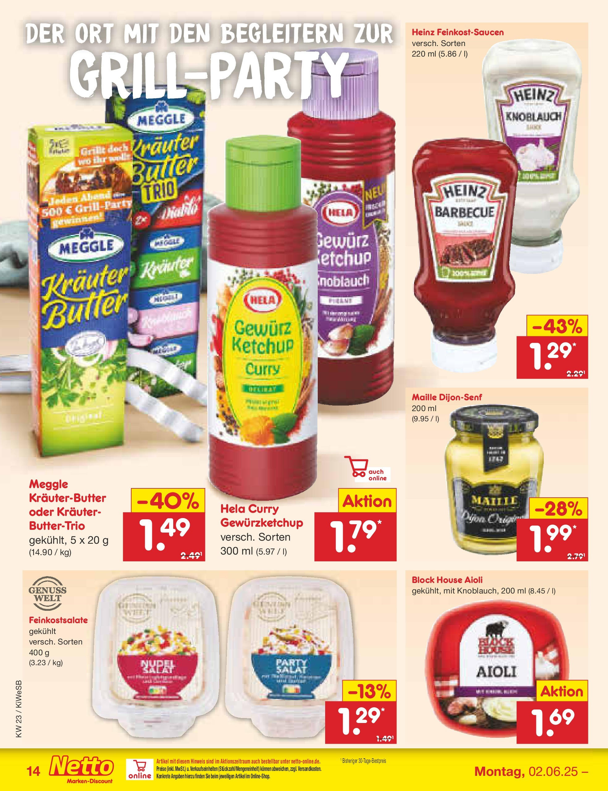 Netto Marken-Discount prospekt Bad Friedrichshall (ab 01.06.2025) » Angebote | Seite: 18 | Produkte: Butter, Kräuterbutter, Knoblauch, Ketchup