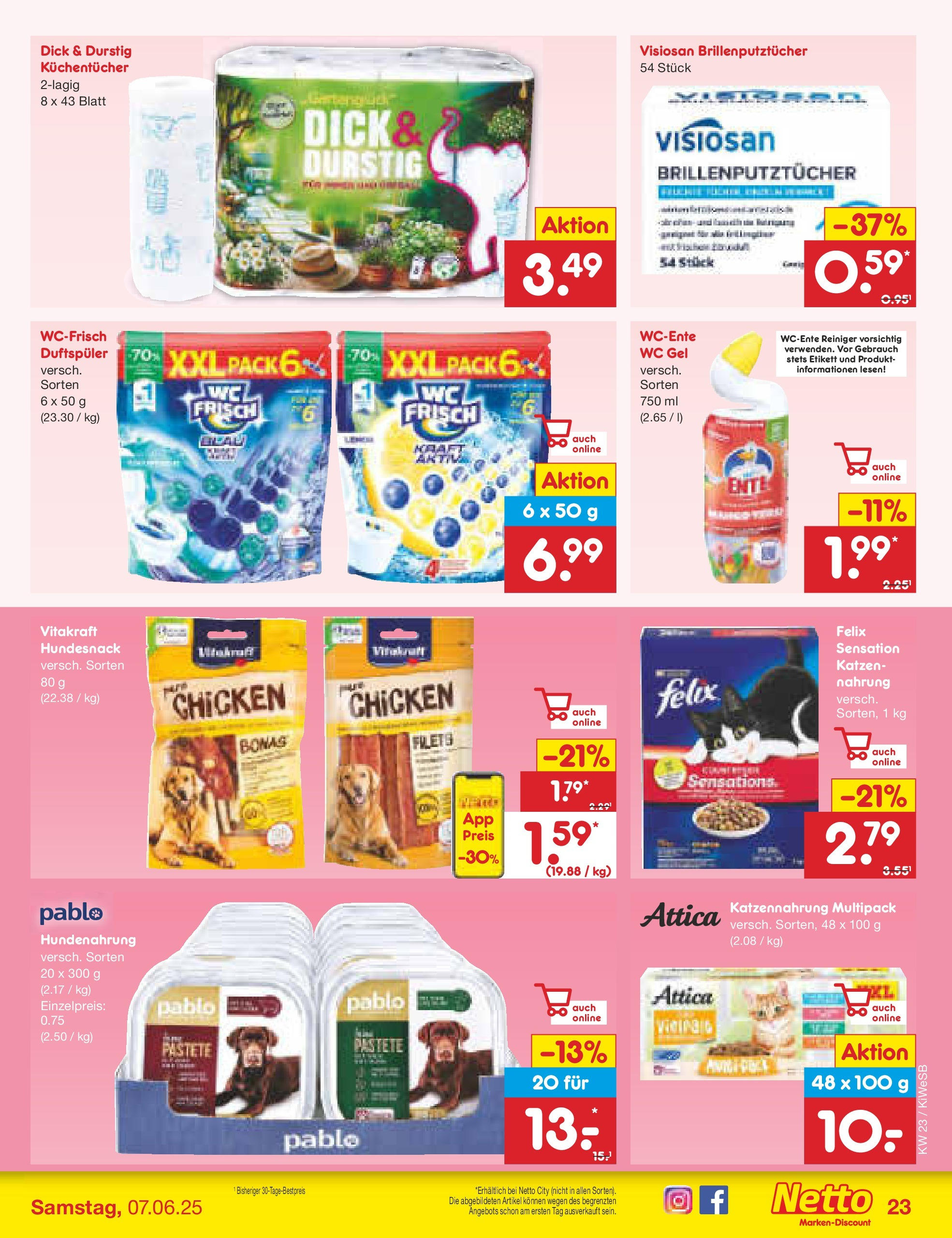 Netto Marken-Discount prospekt Bad Friedrichshall (ab 01.06.2025) » Angebote | Seite: 33 | Produkte: Ente