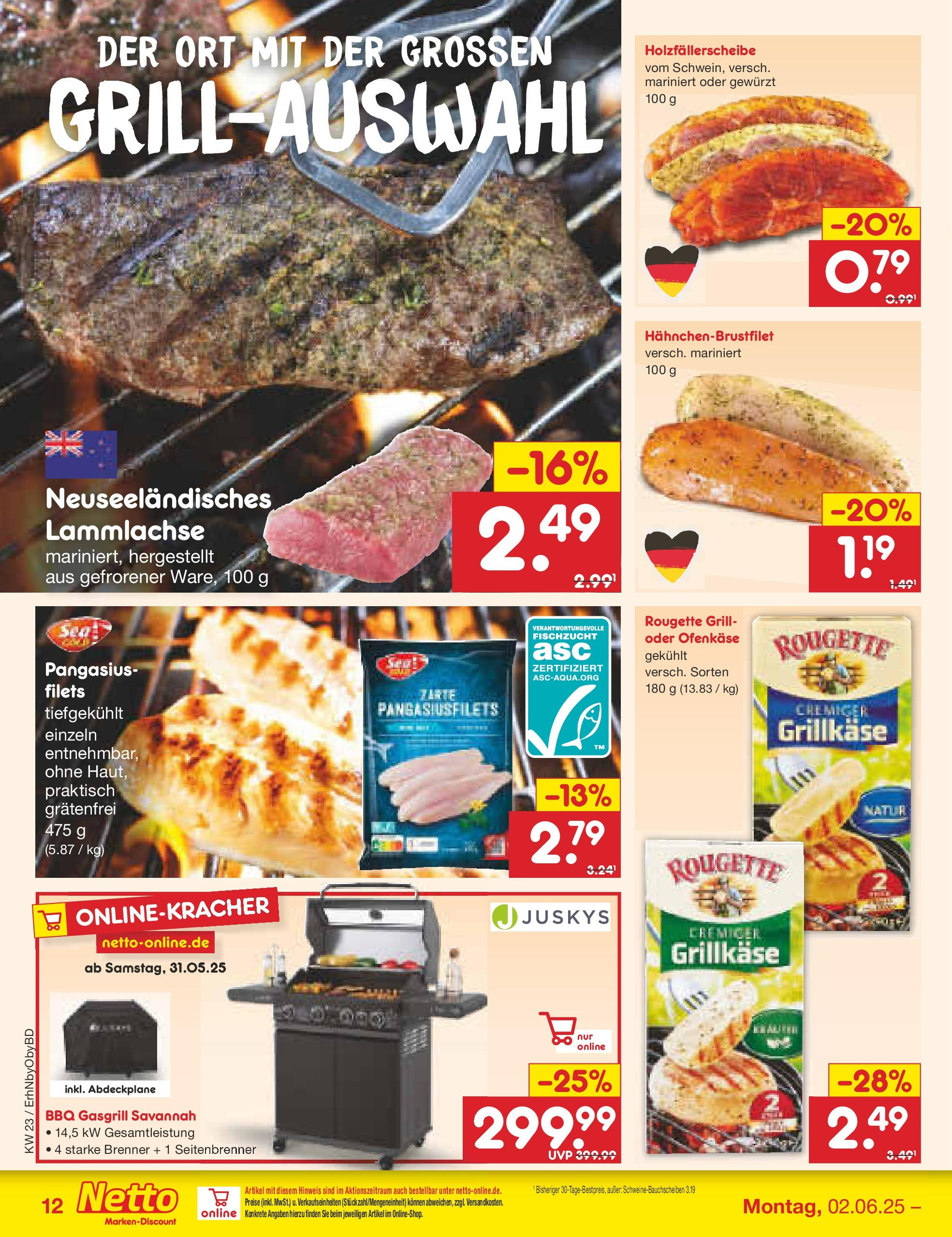 Netto Marken-Discount prospekt Velden (ab 01.06.2025) » Angebote | Seite: 14 | Produkte: Grill