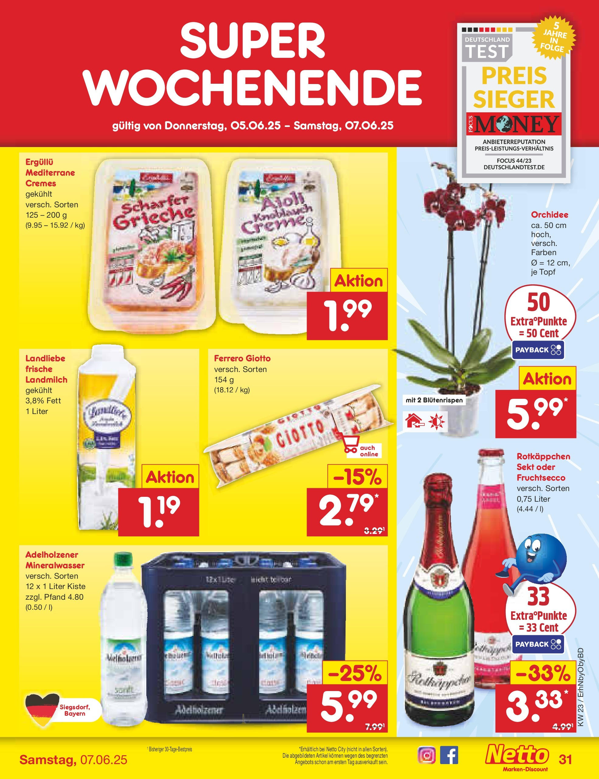 Netto Marken-Discount prospekt Velden (ab 01.06.2025) » Angebote | Seite: 53 | Produkte: Rotkappchen sekt, Orchidee, Knoblauch, Rotkäppchen