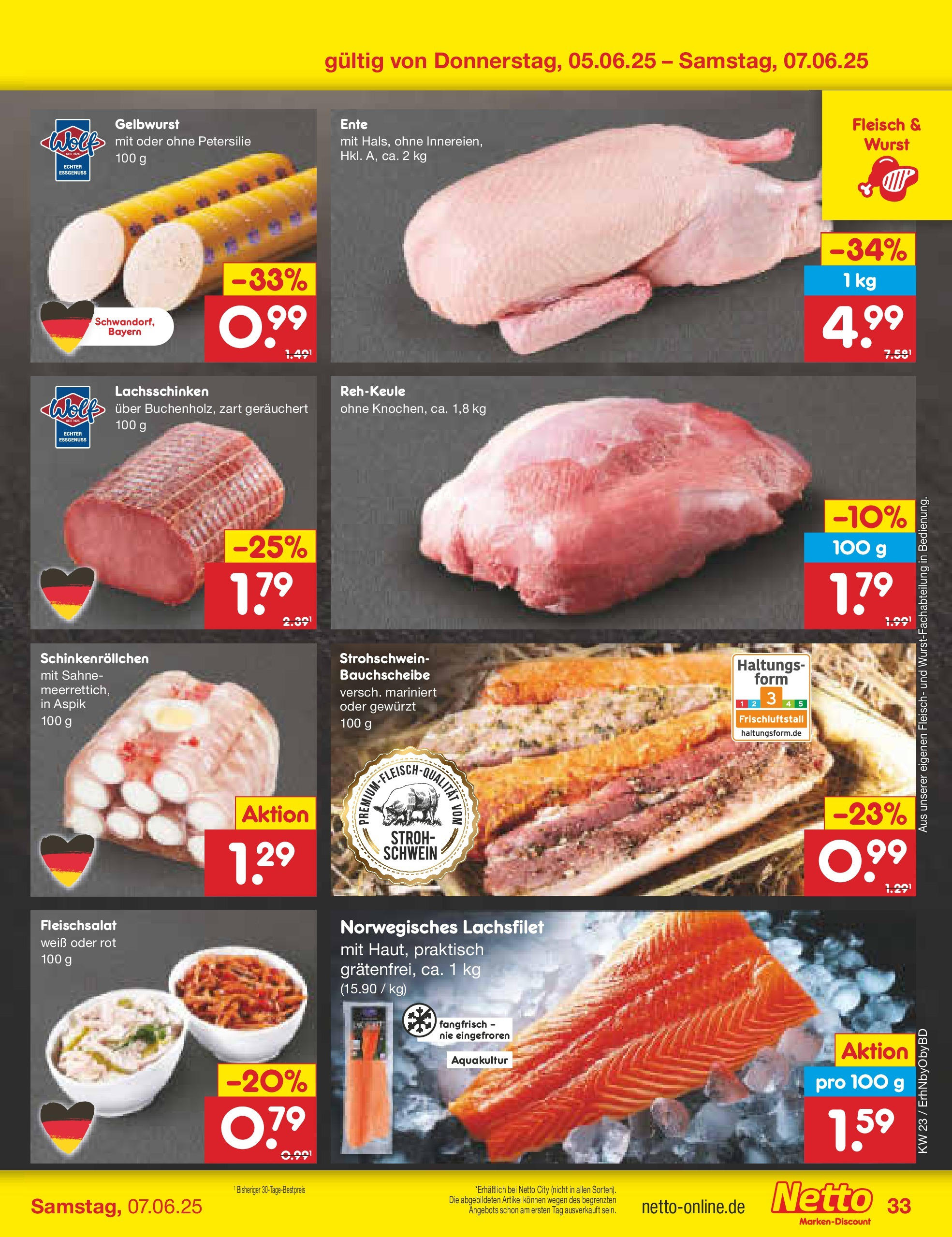 Netto Marken-Discount prospekt Velden (ab 01.06.2025) » Angebote | Seite: 55 | Produkte: Wurst, Petersilie, Fleisch, Ente